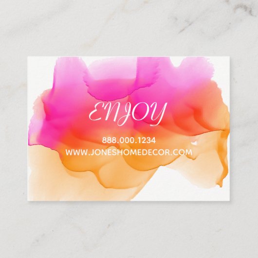 Waterverven Sorbet Korting (Achterkant)