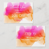 Waterverven Sorbet Korting (Voorkant / Achterkant)