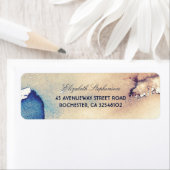  Waterverven Strand Bestemming Bruiloft Etiket (Insitu)