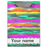 Waterverven strepen klembord (Voorkant)