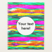 Waterverven strepen planner (Voorkant)