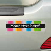 Waterverven strepen textuur bumpersticker (Op auto)