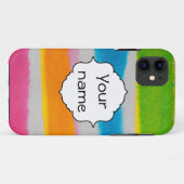 Waterverven strepen textuur Case-Mate iPhone case (Achterkant (horizontaal))