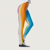 Waterverven strepen textuur leggings (Rechts)