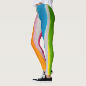 Waterverven strepen textuur leggings (Links)