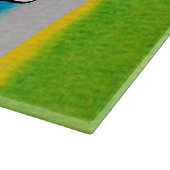 Waterverven strepen textuur snijplank (Hoek)