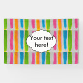 Waterverven strepen textuur spandoek (Horizontaal)