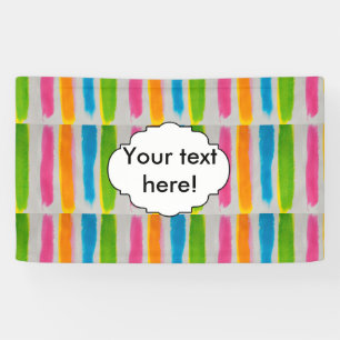 Waterverven strepen textuur spandoek