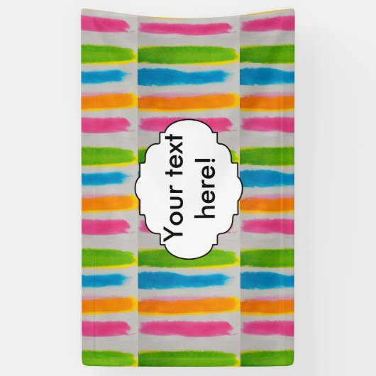 Waterverven strepen textuur spandoek (Verticaal)