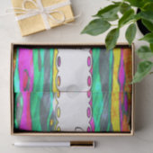 Waterverven strepen tissuepapier (Geschenk)