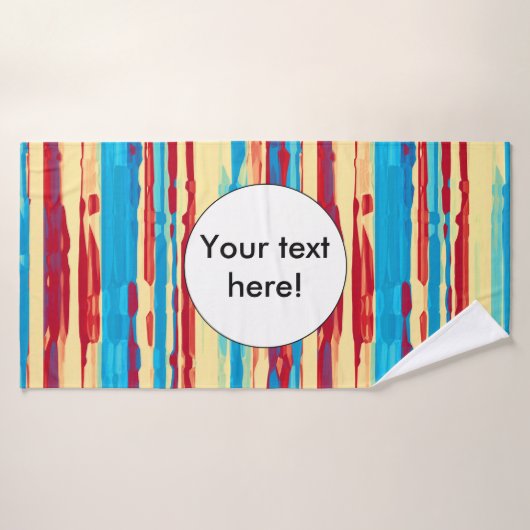 Waterverven textuur badhanddoek (Badhanddoek)