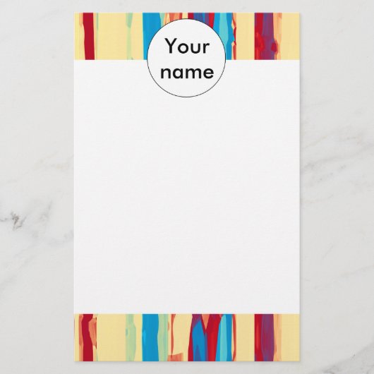 Waterverven textuur briefpapier (Voorkant)