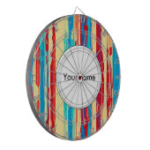 Waterverven textuur dartbord (Voorkant Links)