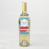 Waterverven textuur flessenhanger (Op fles)