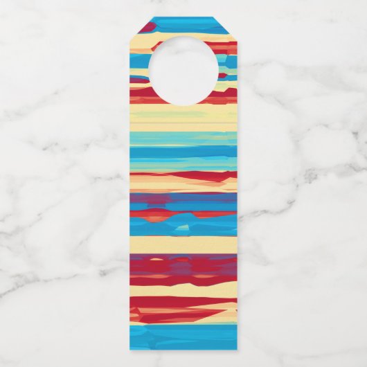 Waterverven textuur flessenhanger (Achterkant)