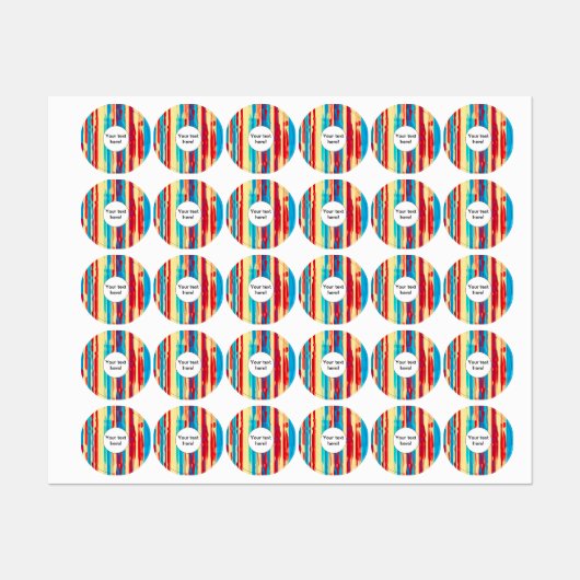 Waterverven textuur labels (Vel)