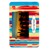 Waterverven textuur magneet (Verticaal)