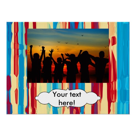 Waterverven textuur perfect poster (Voorkant)