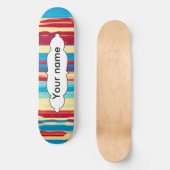 Waterverven textuur persoonlijk skateboard (Voorkant)