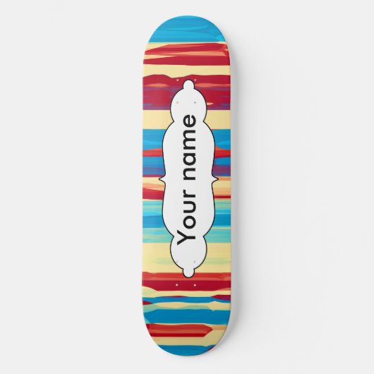 Waterverven textuur persoonlijk skateboard (Voorkant)