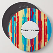 Waterverven textuur ronde button 6,0 cm (Voorkant /achterkant)