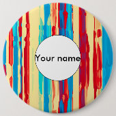 Waterverven textuur ronde button 6,0 cm (Voorkant)