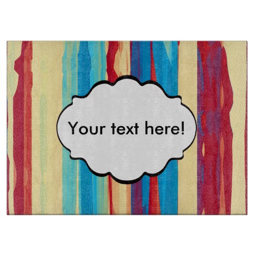 Waterverven textuur snijplank (Voorkant)