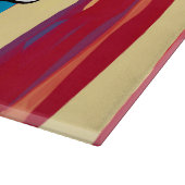 Waterverven textuur snijplank (Hoek)