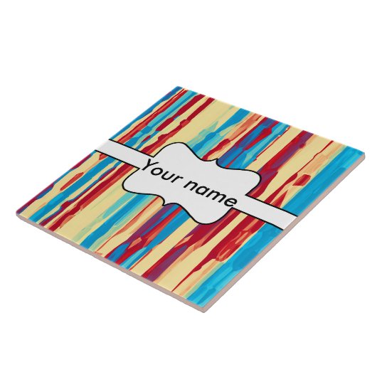 Waterverven textuur tegeltje (Zijkant)