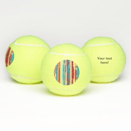 Waterverven textuur tennisballen (Multi)