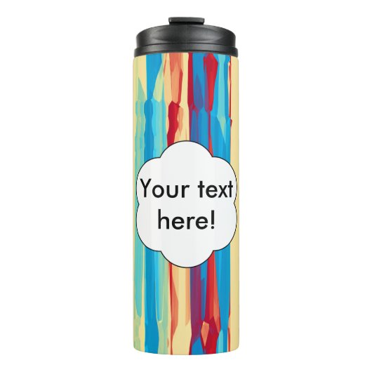 Waterverven textuur thermosbeker (Voorkant)