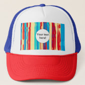 Waterverven textuur trucker pet (Voorkant)