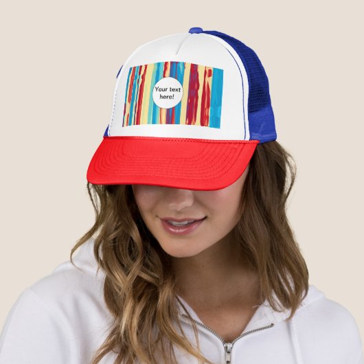 Waterverven textuur trucker pet (In situ)