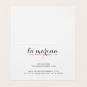 Waterverven Tropical Flowers Boeket Visitekaartje (Binnenkant ongevouwen)