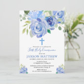 Waterverven van de eerste Heilige Communiejongen b Kaart (Staand voorkant)