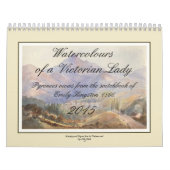 Waterverven van een Victoriaans dame Kalender (Hoes)