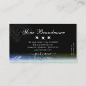 Waterverven van het landschap monogram mousserende visitekaartje (Achterkant)
