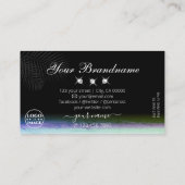 Waterverven van het landschap Mousserende diamante Visitekaartje (Achterkant)