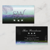 Waterverven van het landschap Mousserende diamante Visitekaartje (Voorkant / Achterkant)