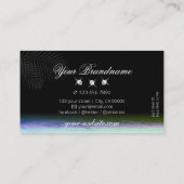 Waterverven van het landschap Mousserende diamante Visitekaartje (Achterkant)