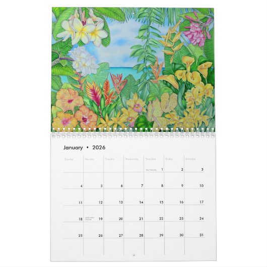 Waterverven van Joel W. Carlson Kalender (Jan 2026)