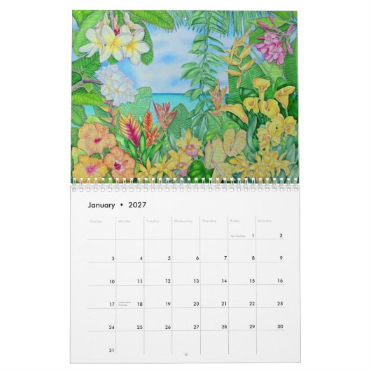 Waterverven van Joel W. Carlson Kalender (Jan 2027)