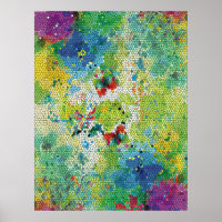 Waterverven van kleurloos gekleurd glas