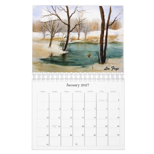 Waterverven van Lin2013 Kalender (Jan 2027)