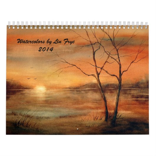 Waterverven van Lin Frye 2014 Agenda Kalender (Hoes)