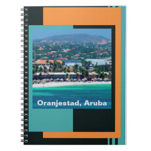 Waterverven van Oranjestad, Aruba Notitieboek