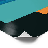 Waterverven van Oranjestad, Aruba Perfect Poster (Hoek)