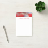 Waterverven van rood en hemelsblauw post-it® notes (Kantoor)