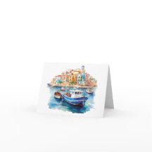 Waterverven van Sicilië - Bootnota Kaart