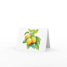 Waterverven van Sicilië - Citroenen Note Kaart